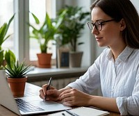 Девушка обучается в дистанционном режиме на продюсера онлайн-курсов