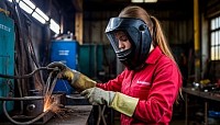 Девушка сварщик: Освоила профессию через интернет