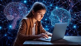 Девушка осваивает профессию нейрокреатора